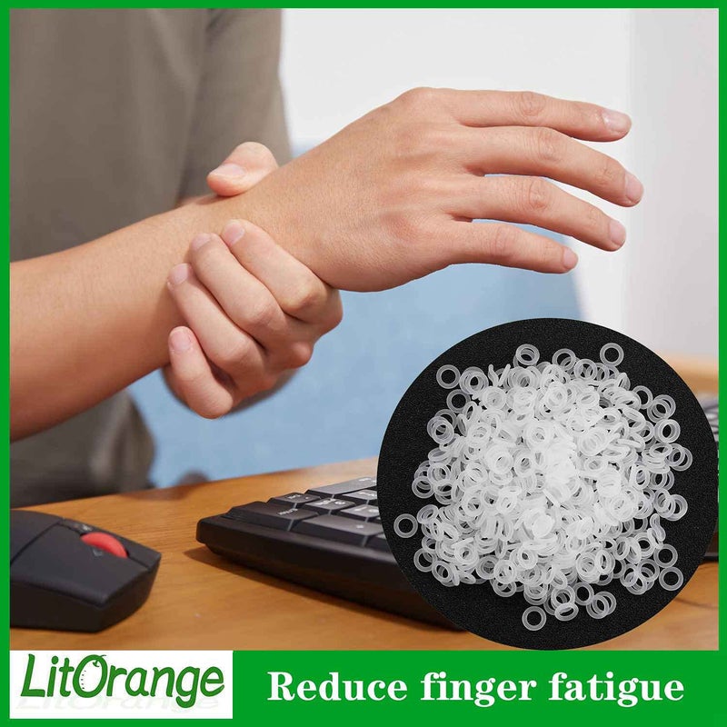Litorange Silicone 500PCS 40A Clear Universal O-Ring Switch Dampeners Keycap Sealing Gasket Washer (Better Than Rubber) for Cherry MX Switch Keyboard and Mechanical Keyboard Keys Dampers - Image 2